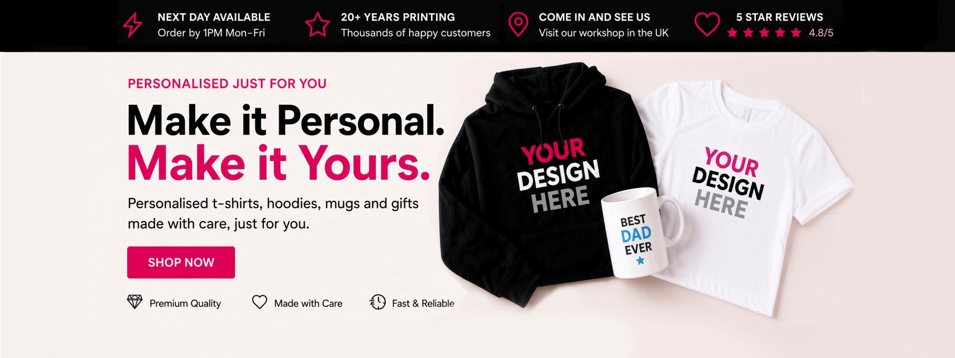 Personalised gifts and business promotions