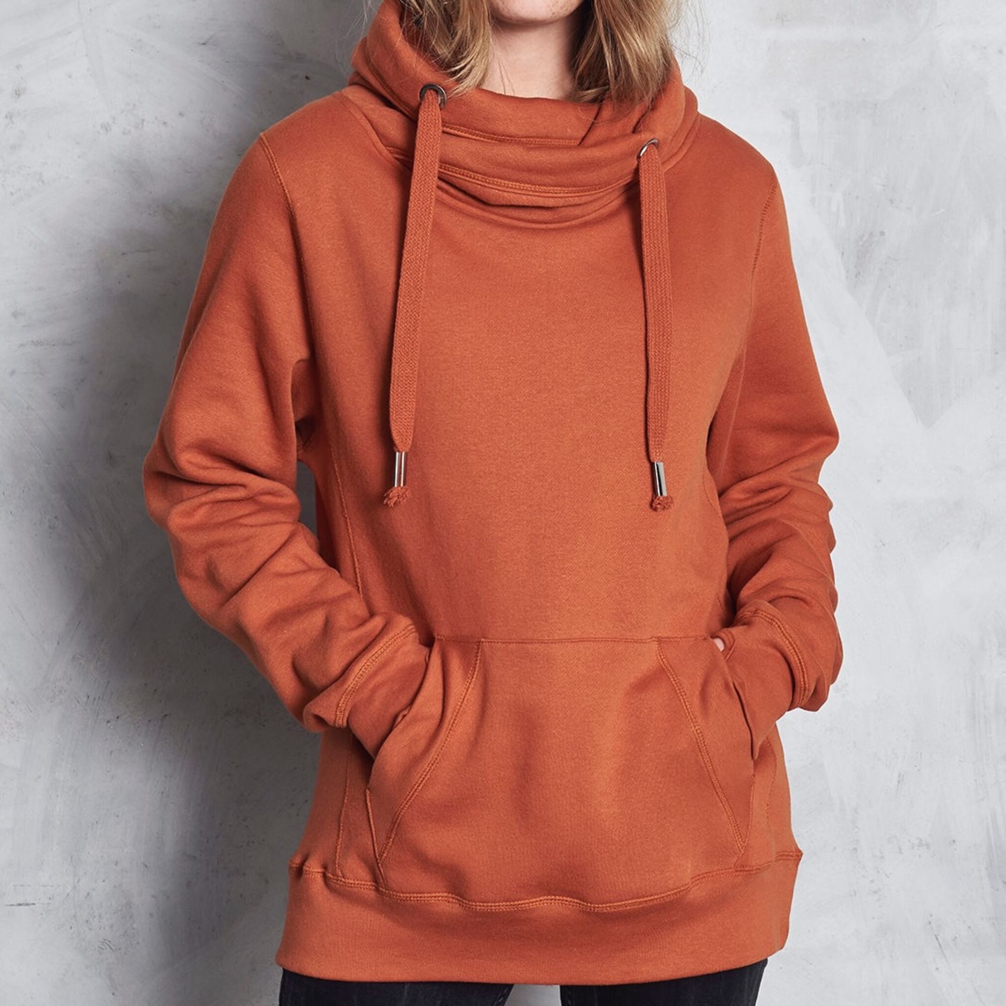 Cross Neck Back Hoodie 5