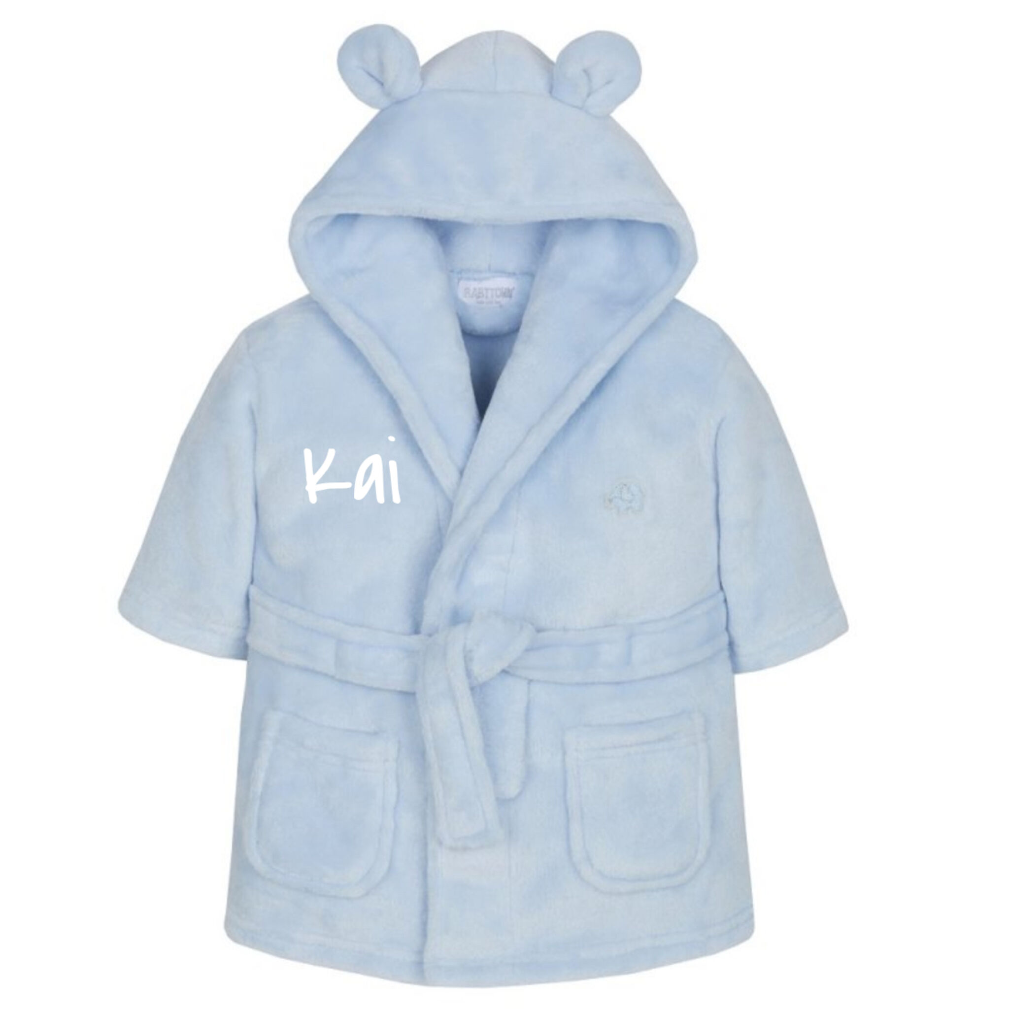 boys blue embroidered dressing gown-2