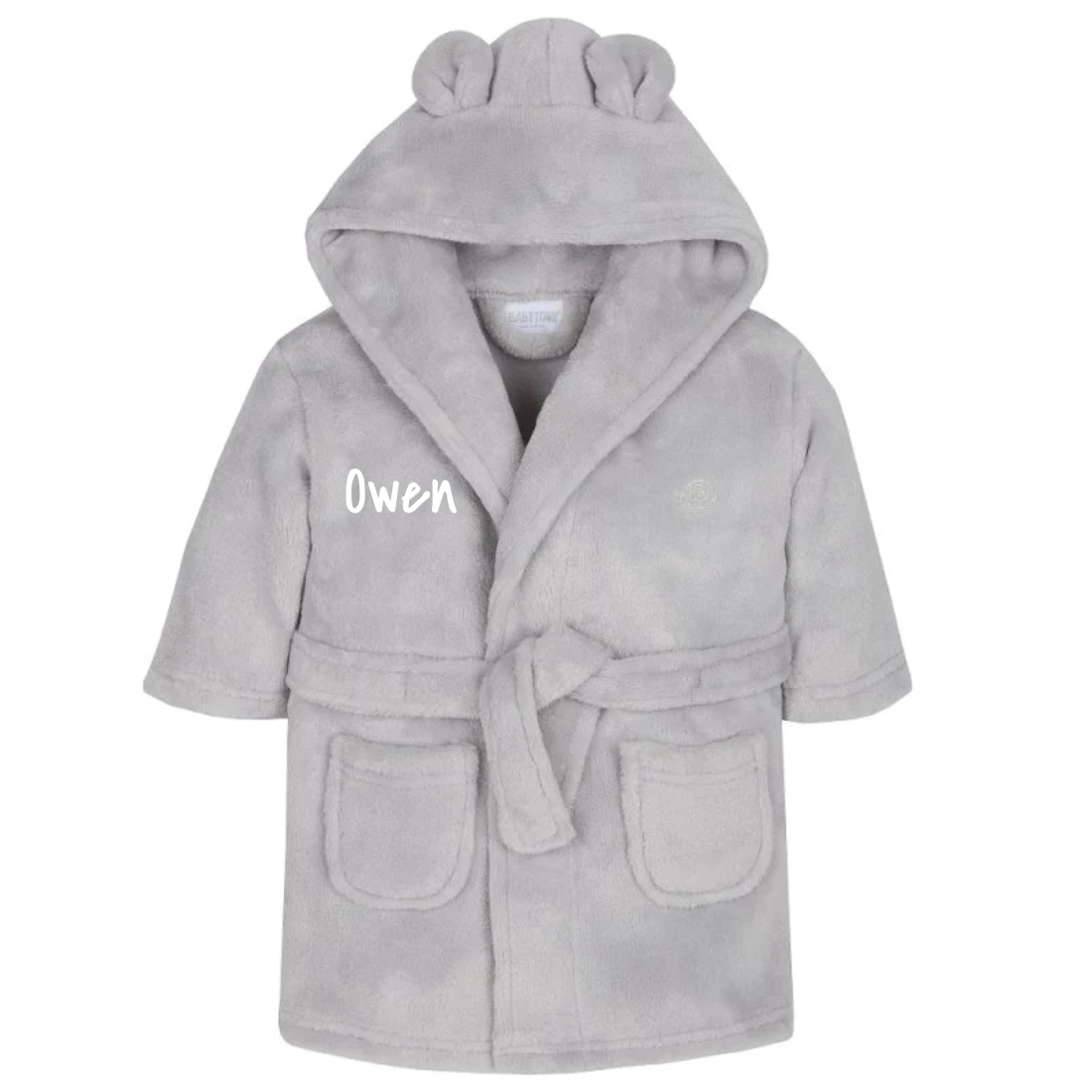 Personalised Kids Girls Dressing Gown Hooded Monster Fleece Robe Novelty  Gift UK | eBay