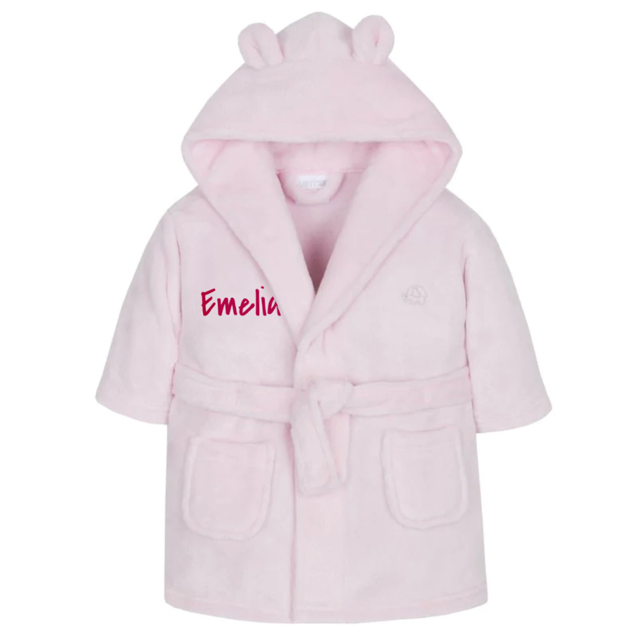 pink girls babies dressing robe-2